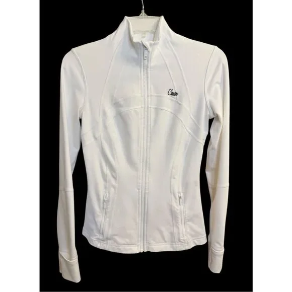 Lululemon Define Jacket White Zip Front Pockets Embroidered - Picture 2 of 9